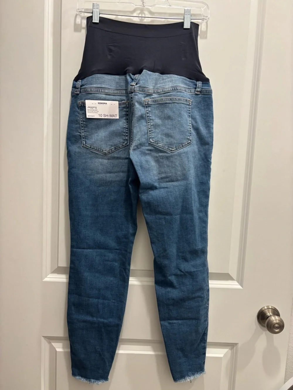Sonoma Black Panel Light Blue Skinny Maternity Jeans Size 10